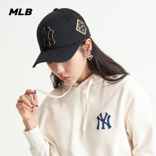 MLB 男女情侣帽子硬顶棒球帽运动休闲鸭舌帽遮阳CP85