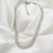 青岛饰品欧美小众质感小米珠，短款多层个性颈链锁骨链项链女