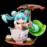 Q版粘土人 初音 荷塘月色 未来 可动 二次元动漫手模型公仔玩偶