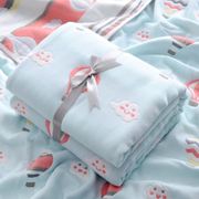 定制睿妈家婴儿浴巾棉六层纱布宝宝用品新生儿童盖毯初生包被
