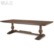 定制定制法式复古实木，餐桌餐椅美式乡村餐桌椅组合长桌欧式客厅