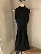 香港專櫃代購agnes b.优雅氣質立領無袖收腰連衣裙 20春夏女裝
