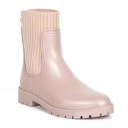 雨鞋女粉色时尚款雨鞋靴，成人水靴中筒水鞋防水防滑耐雨靴成人