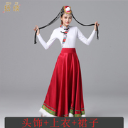 蒙古族舞蹈服装女民族风，现代中国风蒙族，服成人艺考舞蹈演