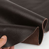 咖啡色2毫米厚皮头层牛皮皮料，真皮荔枝纹深棕色，沙发床头桌垫坐垫