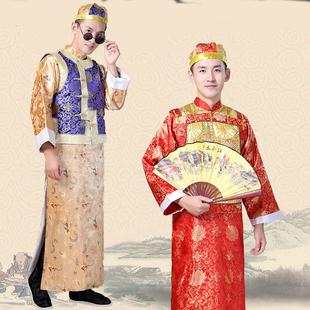 清朝古装汉服男士成人，阿哥贝勒服地主乡绅，服装舞台话剧影楼演出服