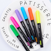 韩国601彩色荧光笔 记号笔12色创意荧光笔大容量06021