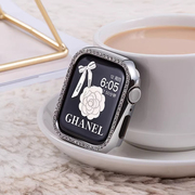 适用applewatch8保护壳S8苹果手表iwatch7透明S7表带SE女S6表套6防摔5边框4镶钻3代45半包壳44智能watchs