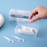 便携式牙线收纳盒随身透明散装牙签，小鹿妈妈牙线棒收纳盒棉签盒子