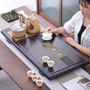 整块黑檀带电器实木花窗茶盘，茶台家用茶海排水式中式禅意简约现代