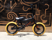 IBMX Kangaroo 12寸入门儿童bmx小轮车平衡车自行车街车 黑色整车