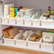 桌面收纳盒多功能下水槽，橱柜抽屉置物塑料，家用厨房台面零食收纳筐