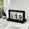 北欧简约木质日历，摆件2024台历ins创意办公桌面，装饰品小摆件