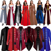 欧美复古宫廷服文艺复兴时期，服装中世纪贵族，服装西欧传统服装