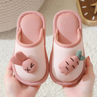 儿童棉拖鞋，包跟可爱亲子，拖鞋防滑舒适保暖