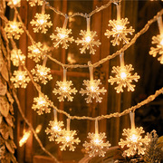 led彩灯闪灯串灯满天星圣诞节装饰雪花灯浪漫房间，卧室布置星星灯