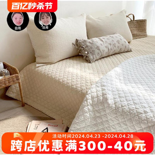 闭眼入~韩国夹棉床单 超级好用柔软的80支高密度纯棉绗缝床单