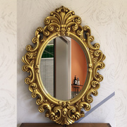 欧式装饰镜壁挂卫生间镜浴室镜，酒店玄关镜复古花边美容院床头镜子