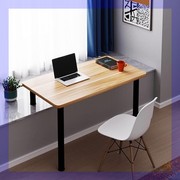飘窗书桌电脑桌卧室高低脚小桌子窗台写字桌实木阳台长短腿学习桌