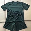 短袖体能服套装男橄榄绿色夏季短袖上衣运动速干短袖单件圆领T恤