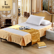 酒店用床罩床裙宾馆床上用品床旗床盖床尾装饰床套1.8米床品加厚