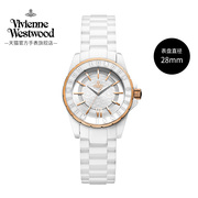 薇薇安西太后白色陶瓷，手表精致小巧小表盘女士腕表28mm