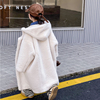 韩国童装2023冬季儿童皮草，男女童仿水貂毛，长款中大童连帽外套