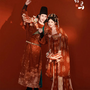 影楼复古中式唐宫夜宴情侣主题，婚纱摄影服装，写真拍照唐装汉服