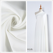 本白色乳白色针织弹力罗马布(罗马布)裙子裤子小西装，面料涤盖棉服装布料