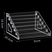 亚克力置物架透明阶梯式多层美甲货架吧唧盲盒陈列饰品多功能展示