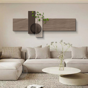 客厅装饰画立体砂岩肌理，画高级感沙发背景墙，挂画绿植卧室床头壁画
