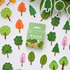 挪威森林花朵植物树木绿植，手帐贴纸可爱装饰相册，diy素材盒装贴画