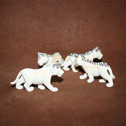 思乐schleich 野生动物模型玩具沙具摆件 白虎幼崽白模 DIY上色