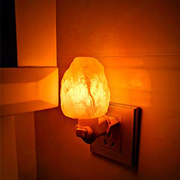 水晶盐灯喜马拉雅自然款壁灯盐灯卧室床头灯创意时尚盐壁灯摆件