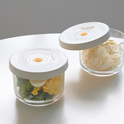 日常密封防漏玻璃保鲜盒带盖饭盒汤碗水果辅食盒小号便携餐盒