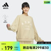 休闲圆领套头卫衣女装adidas阿迪达斯outlets轻运动ik3471