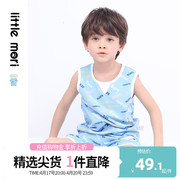 little mori小森林儿童背心套装休闲舒适可外穿套装夏季薄款