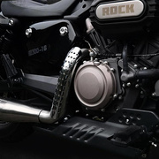 适用摩托车奔达灰石300防烫罩排气管防烫隔热保护罩改装