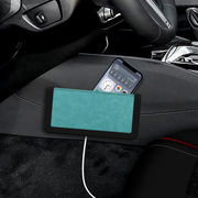 汽车收纳用品多功能置物盒粘贴式大号手机袋挂袋车内用储物盒皮革