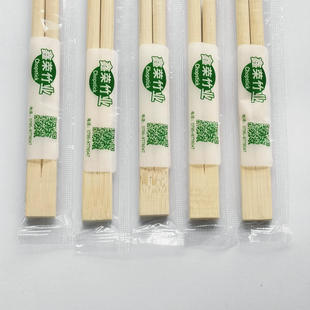 一次性筷子饭店专用便宜商用家用连体筷双生，筷卫生筷方便筷圆竹筷