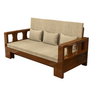实木沙发床两用多功能，可折叠小户型客厅推拉双人，经济折叠床推拉床