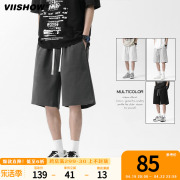 VIISHOW黑色短裤夏季薄款美式篮球外穿休闲宽松运动潮牌男款裤子