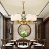 锌合金吊灯简约大气现代新中式客厅，餐厅中国风玻璃防尘灯具2023年