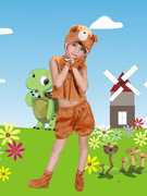 儿童元旦动物造型舞台连体衣演出服表演小猪奶牛小熊儿童卡通
