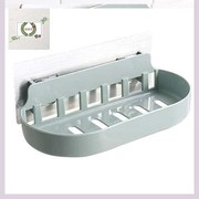 免打孔浴室瓷砖墙上无痕黏贴肥皂盒单层沥水香皂盒卫浴塑料收纳盒