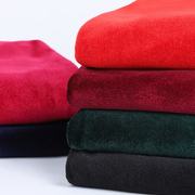 丝绒加厚布料金丝绒布，纯色红色丝绒布头，处理桌布抱枕弹力面料