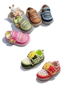 迪士尼小熊维尼宝宝鞋婴儿学步鞋帆布单鞋软底防滑春秋童鞋女男童