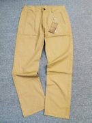 rivertooth河流的牙齿男款休闲长裤复古做旧黄色裤子美式简约有型