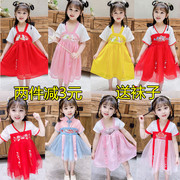 夏装女童裙子0-1-2-3-4-5-6岁女宝宝连衣裙婴儿童汉服唐装中国风