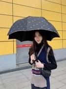 超强防紫外线遮阳伞雨伞拱形公主，伞摺叠黑胶遮阳伞防晒晴雨两用伞